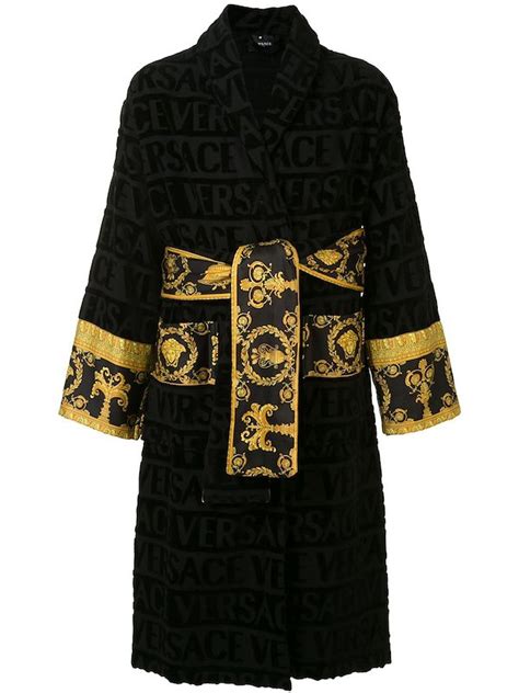 accappatoio uomo versace|Accappatoio I ♡ Baroque Nero .